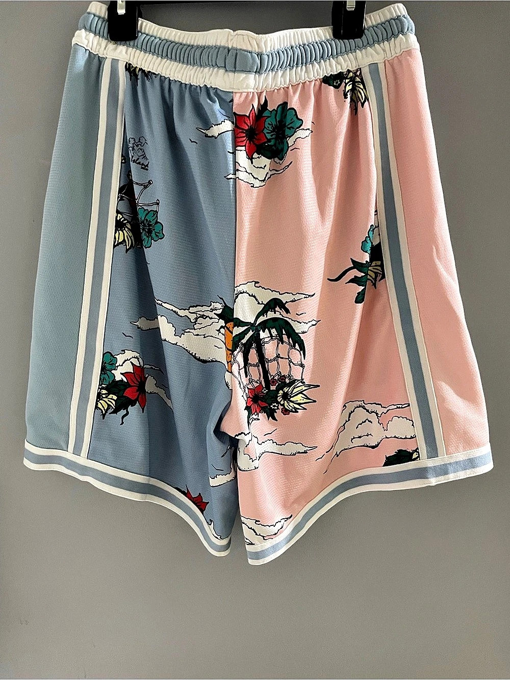 Nike Dri-FIT DNA+ Basketball Shorts Printed Shorts in Blue & Pink Like New